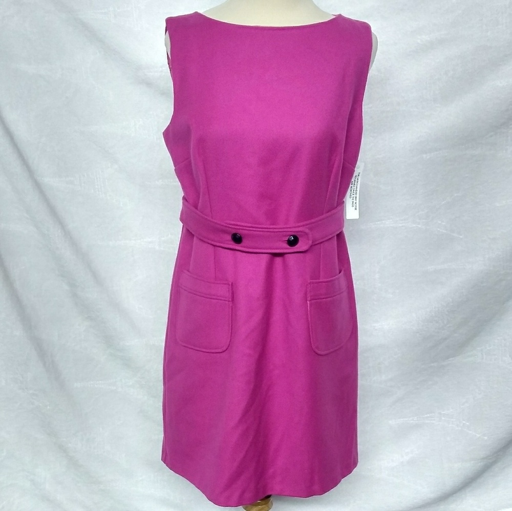 R.E.D Valentino Fuchsia Belted Dress.